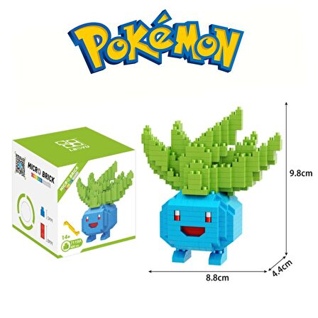 ThreeMB Toys Pokemon 3. Kısım Blok Puzzle Oddish