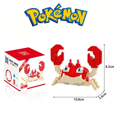 ThreeMB Toys Pokemon 3. Kısım Blok Puzzle Krabby