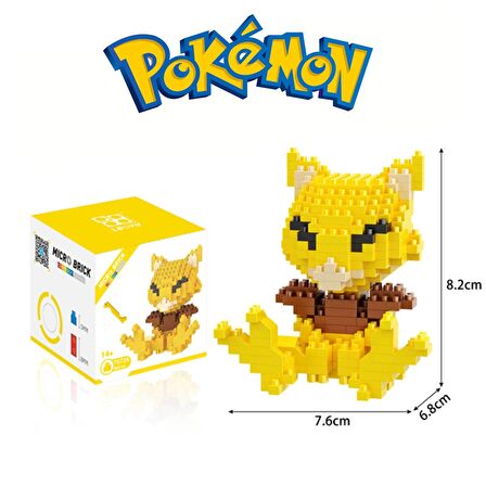 ThreeMB Toys Pokemon 3. Kısım Blok Puzzle Abra