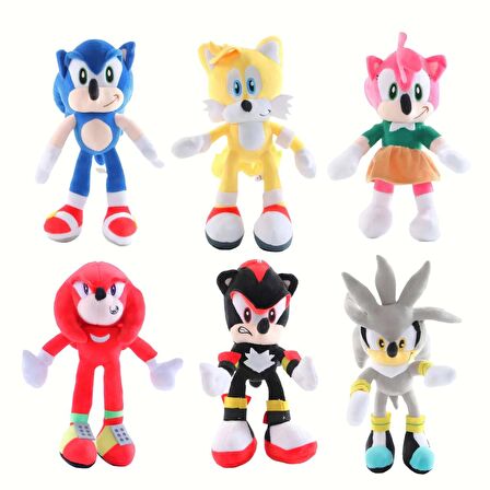 ThreeMB Toys Sonic Yüksek Kalite Peluş Kirpi Shadow