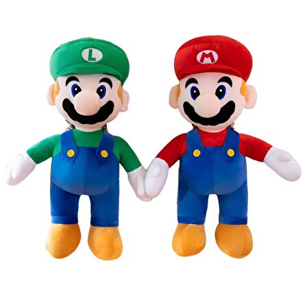 ThreeMB Toys Süper Mario Yüksek Kalite Peluş Luigi