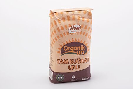 İHE ORGANİK TAM BUĞDAY UNU 1000 g (6 ADET)