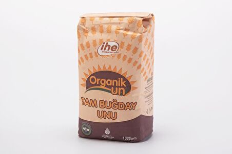 İHE ORGANİK TAM BUĞDAY UNU 1000 g (6 ADET)