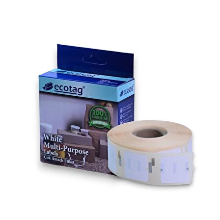 Ecotag Dymo Muadili Yazıcı Etiketi 25 mm x 12 mm