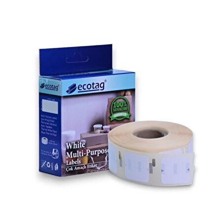 Ecotag Dymo Muadili Yazıcı Etiketi 25 mm x 12 mm