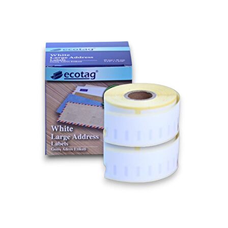 Ecotag Dymo Muadili Yazıcı Etiketi 89 mm x 36 mm