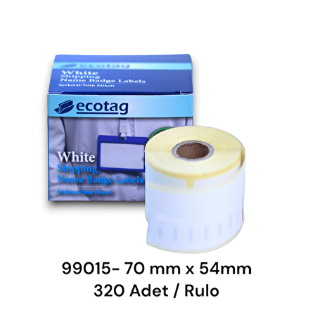 Ecotag Dymo Muadili Yazıcı Etiketi 70 mm x 54 mm
