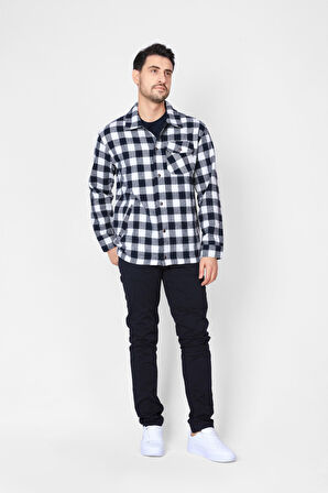 Adam Boxes Oduncu Gömlek Ceket N-Franella - Lacivert