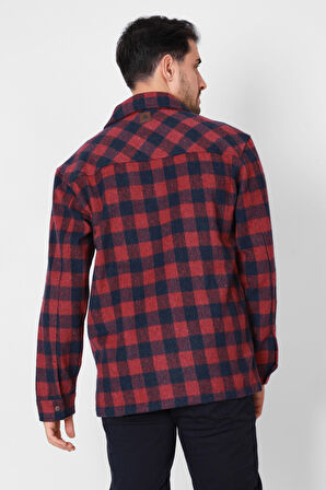 Adam Boxes Oduncu Gömlek Ceket N-Franella - Bordo