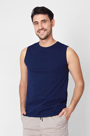 Adam Boxes O-Yaka Kolsuz T-shirt Cuerposino - Parlament Mavisi