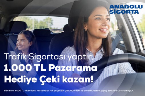 Trafik Sigortanı yaptır, 1.000 TL Pazarama Hediye Çeki kazan! - Pazarama Sigorta