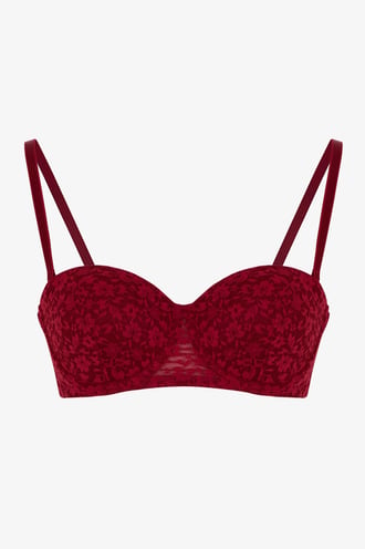 Bordo Bloom Dantel Pedli Sütyen