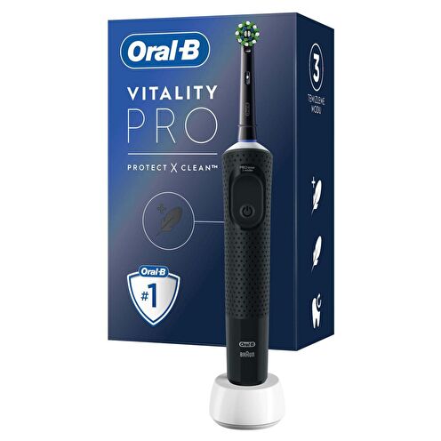 Oral-B Vitality Pro Şarjlı Diş Fırçası Siyah Protect X Clean