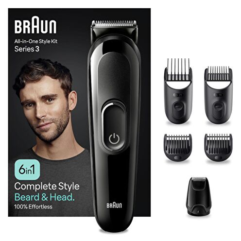 Braun Series 3 MGK3420 Hepsi Bir Arada Şekillendirme Seti, 6’sı 1 Arada Erkek Bakım Kiti