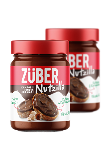 Züber Nutzilla Kakaolu Fındık Kreması 315 gr 2'li