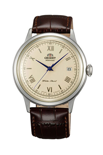 Orient Bambino TAC00009N0 Kurmalı Otomatik Deri Kahverengi Krem Kadran 41 mm Erkek Kol Saati