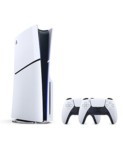 Sony Playstation 5 1 TB Slim CD Edition Oyun Konsolu + 2. PS5 Kol Beyaz