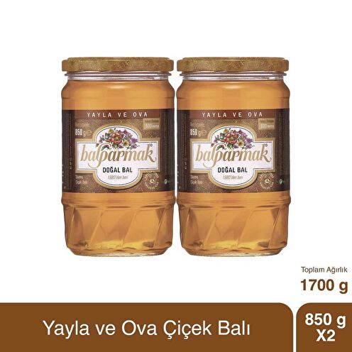 Balparmak Yayla ve Ova Çiçek Balı 850 g X 2 Adet