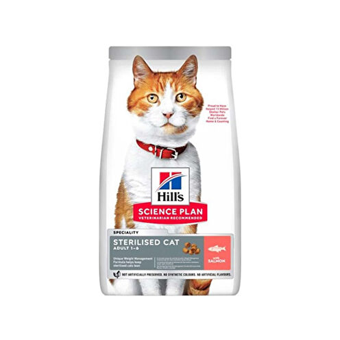 Hills S.P.Somonlu Kısırlaştırılmış Yetişkin Kedi Maması 1,5 Kg