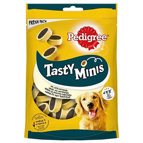 Pedigree Tasty Minis Sığır Etli ve Peynirli Köpek Ödül Maması 140gr