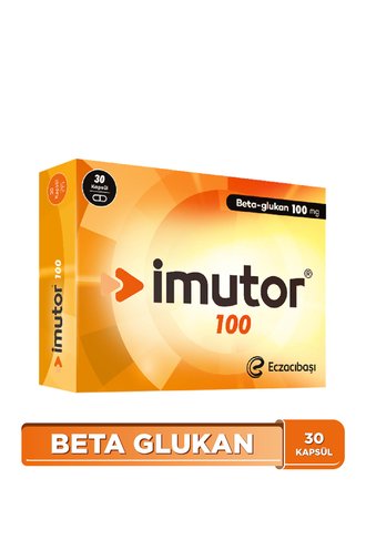 İmutor Beta Glukon 30Kapsül 100mg
