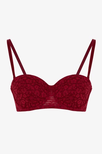Bordo Bloom Dantel Pedli Sütyen