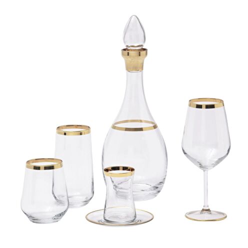 Pierre Cardin Arty Gold 31 Parça Cam Su Takımı