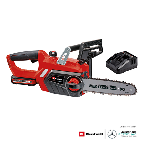 Einhell Akülü Zincirli Testere GE-LC 18/25-1 Li Kit Power X-Change (18 V, 23 cm kesim uzunluğu, 4,5 m/s zincir hızı, otomatik zincir yağlama, 1x 3,0 Ah akü + şarj cihazı dahildir) - 4501760