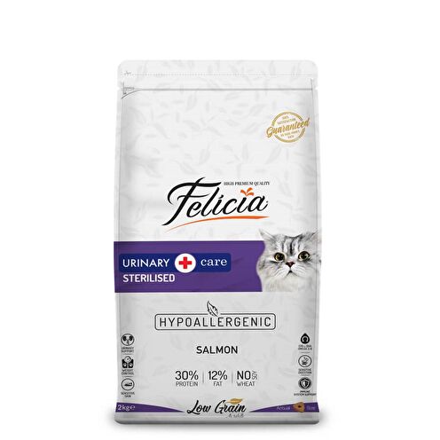 Felicia Hypo-Allergenic Somonlu Kısırlaştırılmış Kedi Maması 2 kg