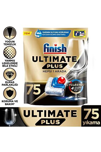 Finish Ultimate Plus Bulaşık Makinesi Tableti 75'li 