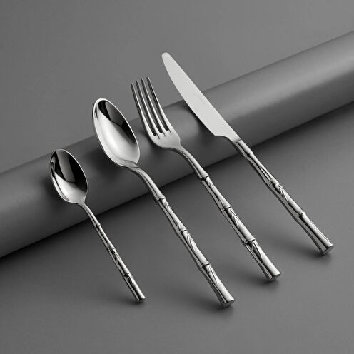 Jumbo 3405 24 Parça 6 Kişilik Tatlı Çatal Kaşık Bıçak Seti