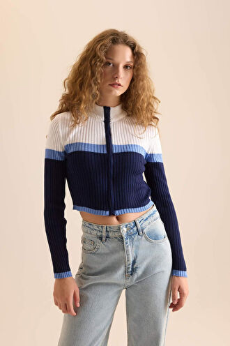 Coool Regular Fit Yarım Balıkçı Yaka Triko Hırka