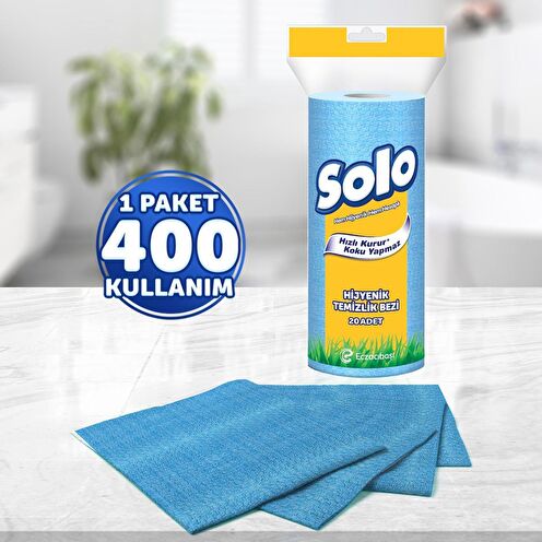 Solo Kağıt Bez 20'li Hijyenik Temizlik Bezi