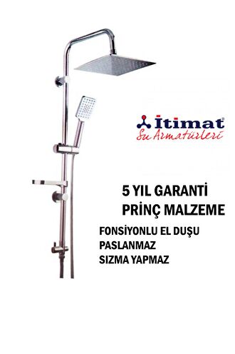 İTİMAT DELTA 400D ÇİFT BAŞLI SÜRGÜLÜ DUŞ SETİ