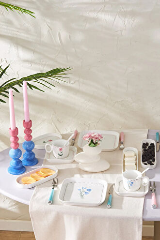 Emsan Viola Porselen 30 Parça 6 Kişilik Kahvaltı Takımı