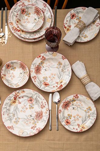 Emsan İstanbul Porselen Ayasofya 24 Parça 6 Kişilik Yemek Takımı