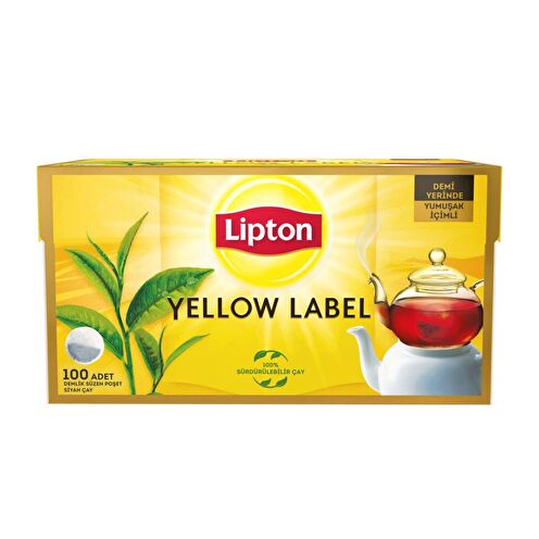 Lipton Demlik Poşet Çay Yellow Label 100'Lü