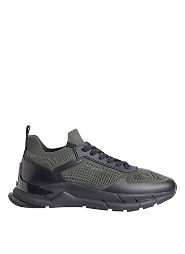 Calvin Klein Siyah - Haki Erkek Sneaker LOW TOP LACE UP KNIT