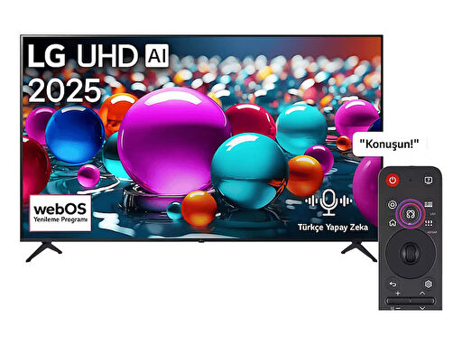 LG 86UA85006LA 86 inç  218 Ekran Uydu Alıcılı Smart 4K AI Sihirli Kumanda HDR10 webOS25 UHD TV 2025