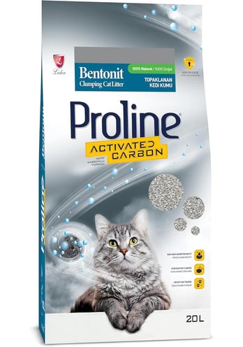 Pro Line Aktif Karbonlu Topaklanan Kedi Kumu 20 Lt