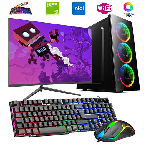 INTEL I5 3N 8GB 480GB SSD 4GB GT740 24" Monitörlü Oyun Bilgisayarı