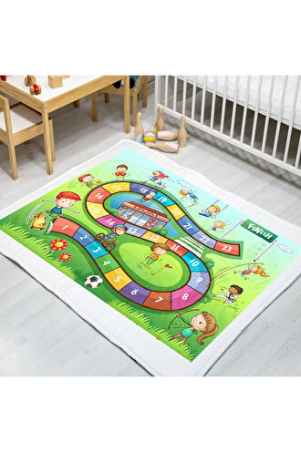 Carpdress Sayı Desenli Kaydırmaz Oyun Halısı 100 x 150 cm