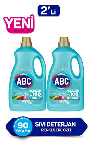 ABC Renkliler İçin Sıvı Deterjan 2x2.7 lt 