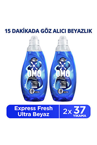 Omo Express Fresh Ultra Beyaz Sıvı Deterjan 1.48 lt 2'li