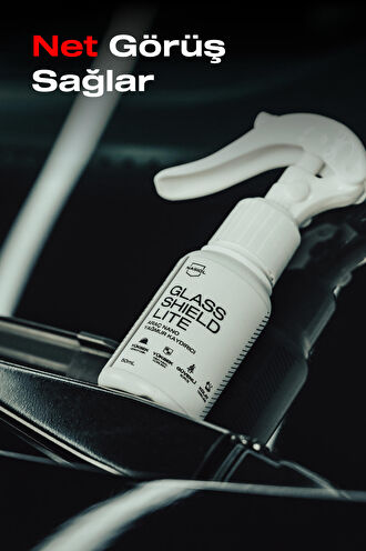 GlasShield Lite Araç Nano Yağmur Kaydırıcı Ve Su İtici Sprey-50 Ml-1 Yıl Etkili-Cam Koruma