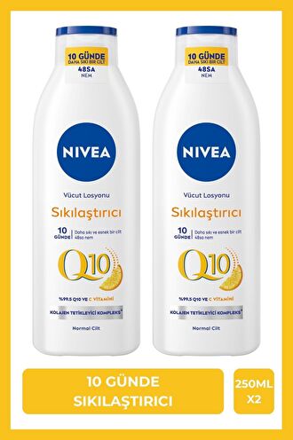 Nivea Sıkılaştırıcı-Nemlendirici C Vitaminli Normal Cilt için  Vücut Losyonu 2x250 ml 