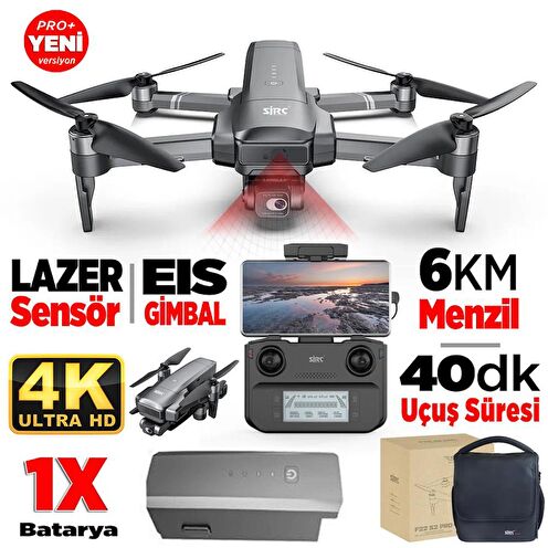 SJRC F22S Pro 4K Kameralı Drone Seti - 3.5 KM Menzil - Engel Algılama + 35 Dakika Uçuş Süresi + Çanta + EIS Stabilizasyon 