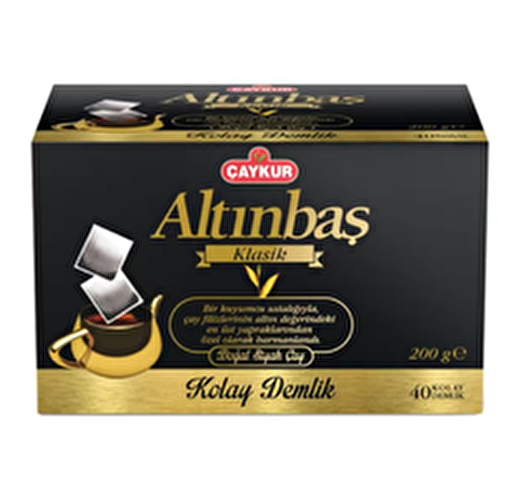 Çaykur Altınbaş Demlik Poşet Siyah Çay 200 gr 40'lı
