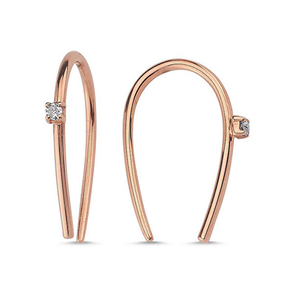 Moi Pırlanta Altın Küpe