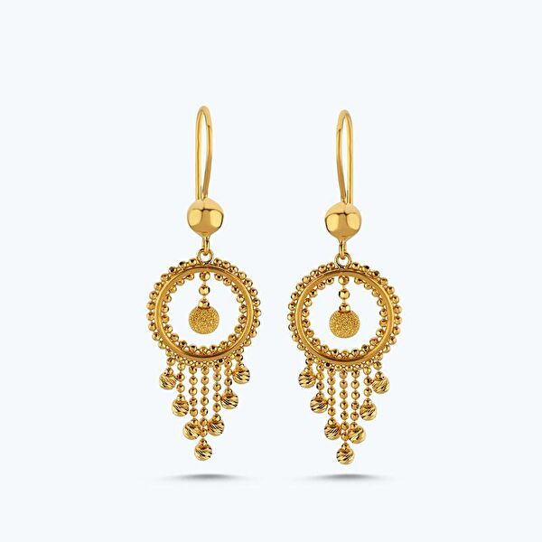 Altınbaş Altın Küpe